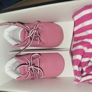 Timberland Baby Pink Walker Shoes
